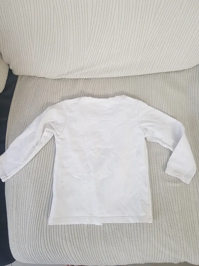 Gilet léger blanc fille 23mois (86cm) - photo numéro 4
