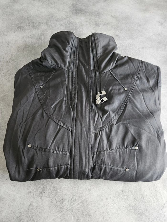 Manteau imperméable à capuche femme - Taille 42 / XL - MS Collection - Noir - photo numéro 12