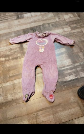 Grenouillère  violet bébé