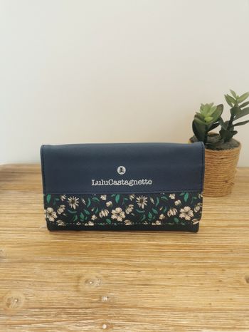 Portefeuille fleuri grand format Lulu Castagnette