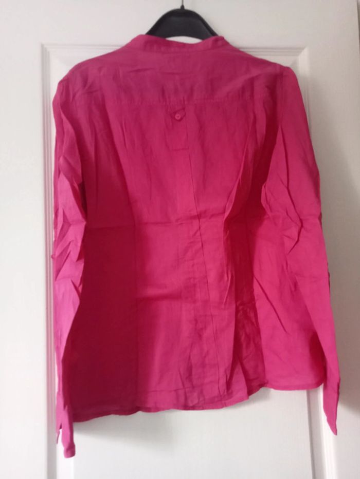 chemisier rose taille 44 phildar - photo numéro 3