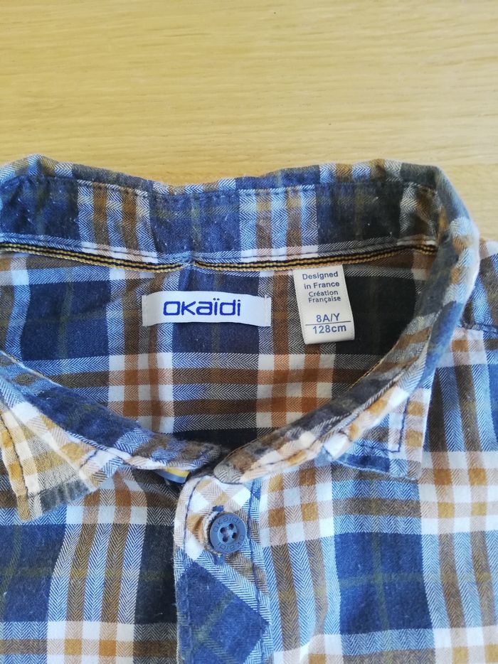 Chemise manches longues à carreaux - photo numéro 2