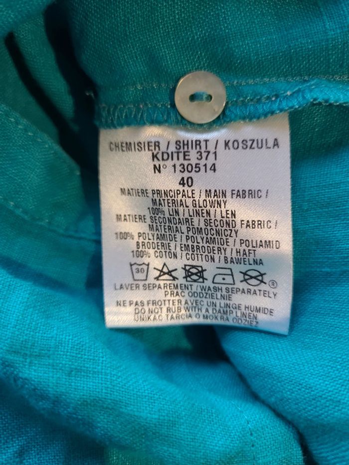 Chemise lin et broderies - photo numéro 8