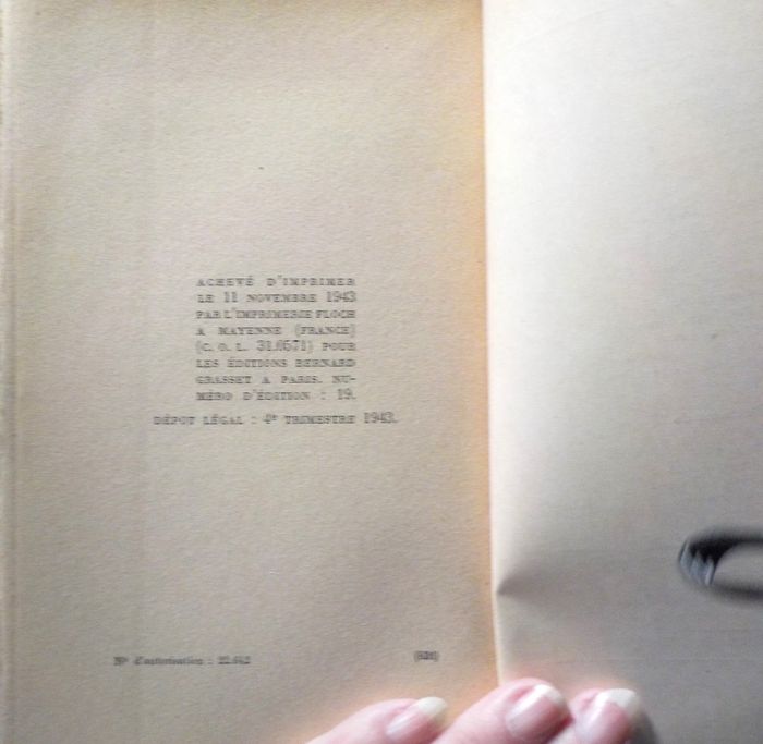 SODOME ET GOMORRHE de Jean GIRAUDOUX Ed. GRASSET 1943 - photo numéro 9