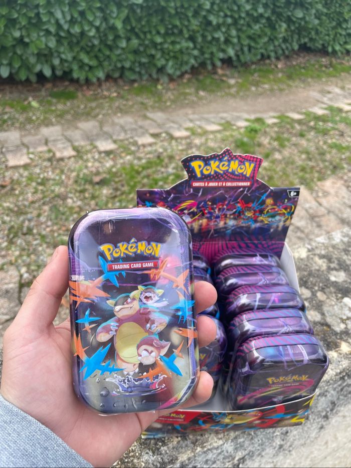 Lot Mini Tin Pokemon Méga Évolution (ME01/EV11) avec présentoir - photo numéro 6