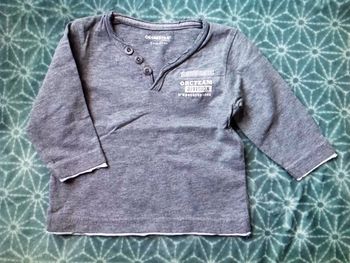 Tee-shirt manches longues gris Orchestra - 6 mois