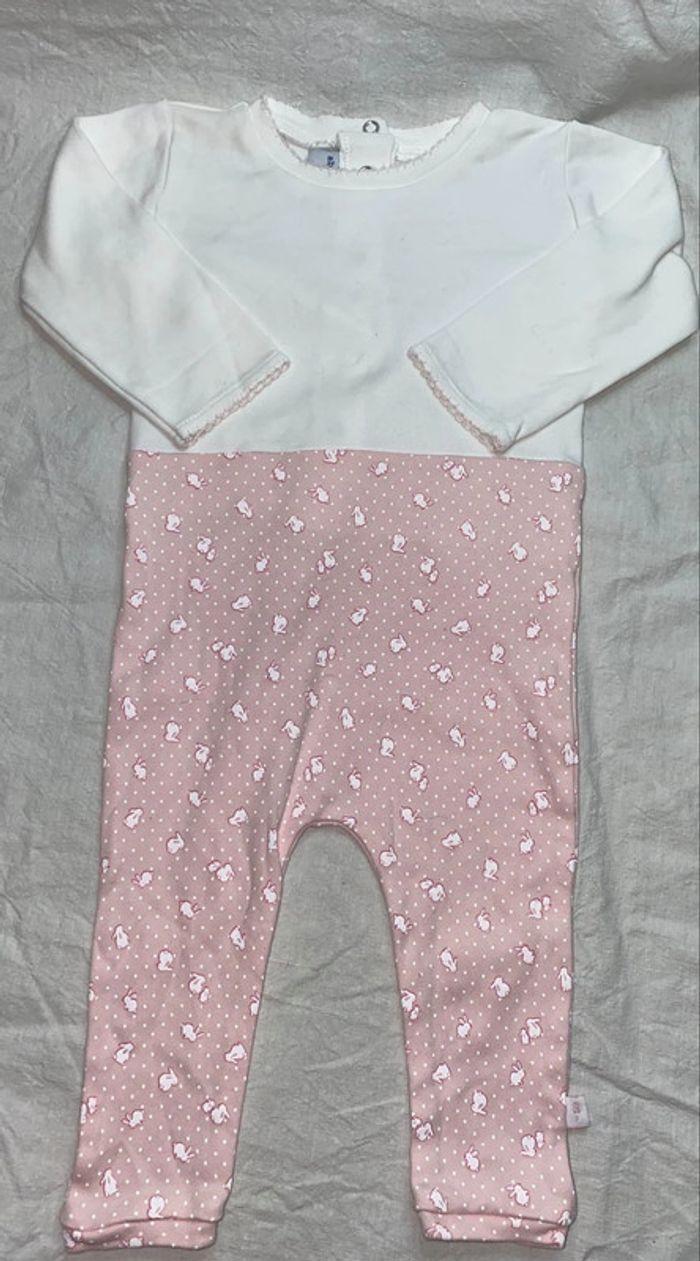 combinaison coton Absorba  lapin  6 mois