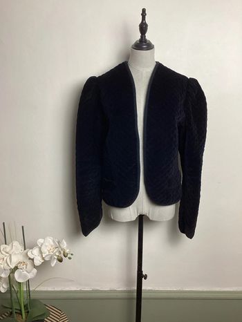 Veste en velours noir 36