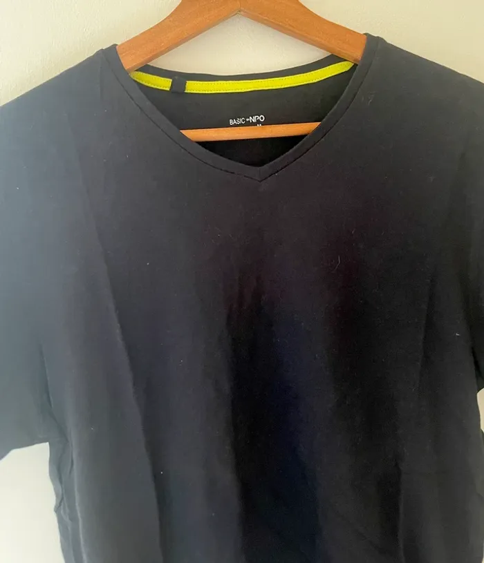 Lot de 3 tee shirts col V slim fit, homme taille M - photo numéro 10