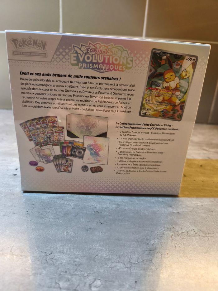 Coffret dresseur d'élite pokémon évolutions prismatiques EV8.5 -neuf et scellé ⭐ - photo numéro 2