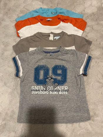 Lot de 5 t-shirts manches courtes - 18 mois