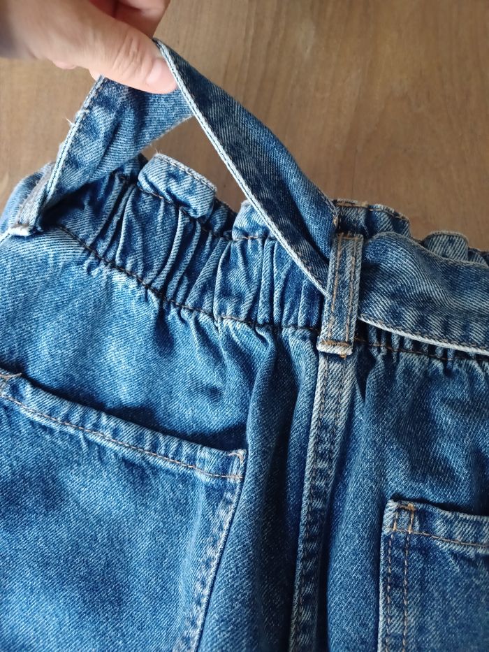 Jean Mom , taille haute et élastique - photo numéro 8