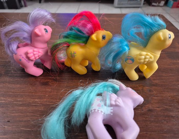 Lot 4 poney my little pony mon petit poney G1 - photo numéro 2
