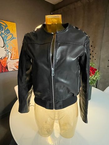 blouson court cuir sexy woman small