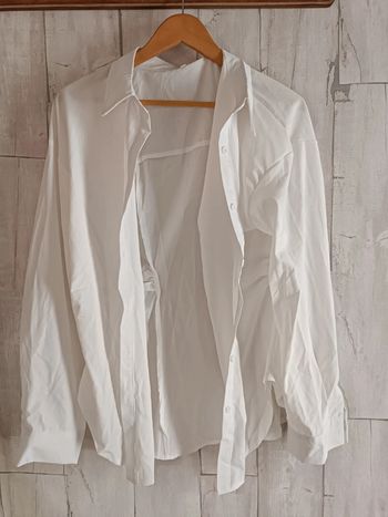 Chemise blanche unie manches longues