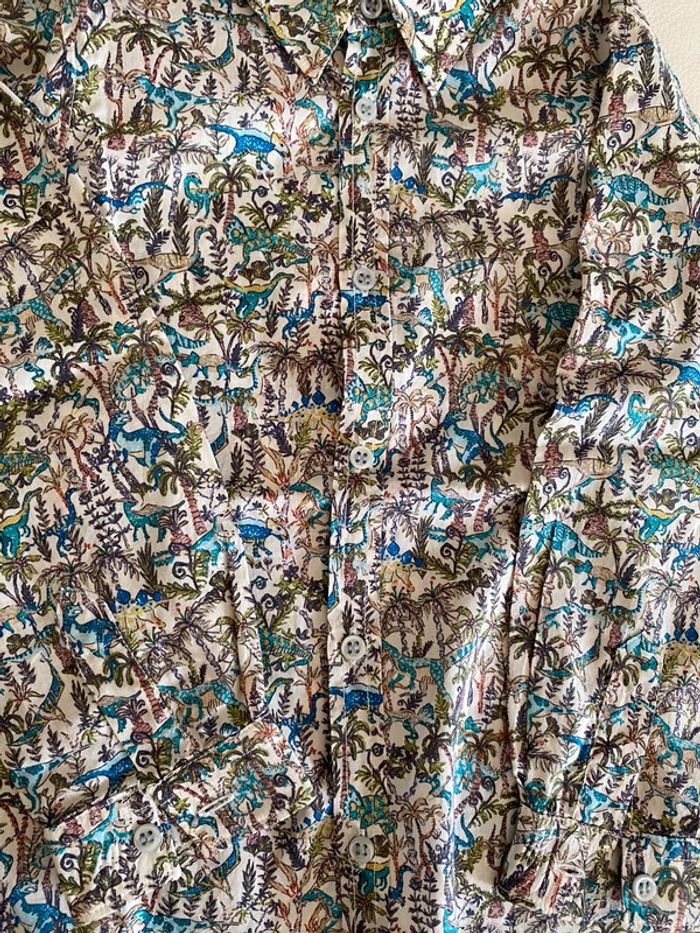 Chemise liberty dinosaure Bonpoint 4 ans - photo numéro 4