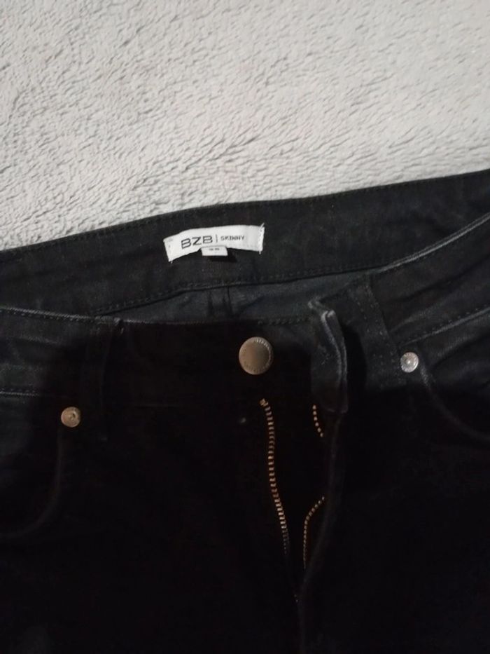 Jean femme 38 noir skinny c30 - photo numéro 9