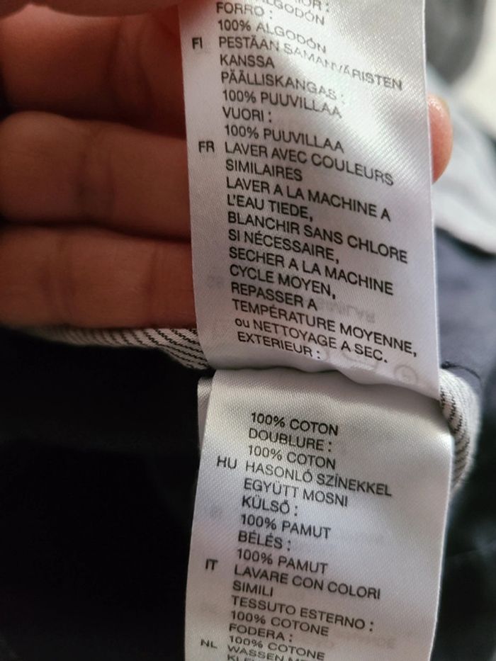 Veste H&M taille 46 bleu occasion - photo numéro 7