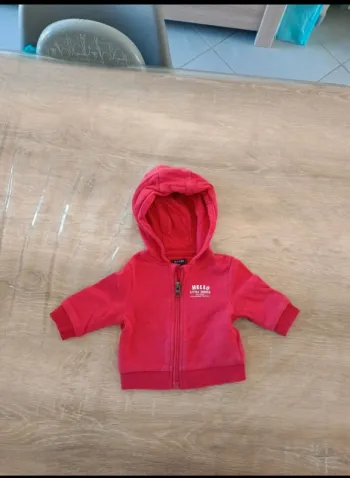 Veste à capuche garçon
Taille 1 mois