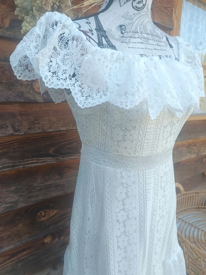Superbe robe blanche longue Blanche neuve - photo numéro 8