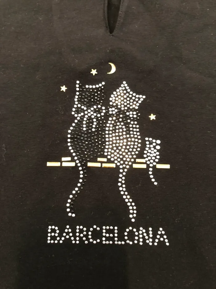 Tee shirt Barcelone chat - photo numéro 2
