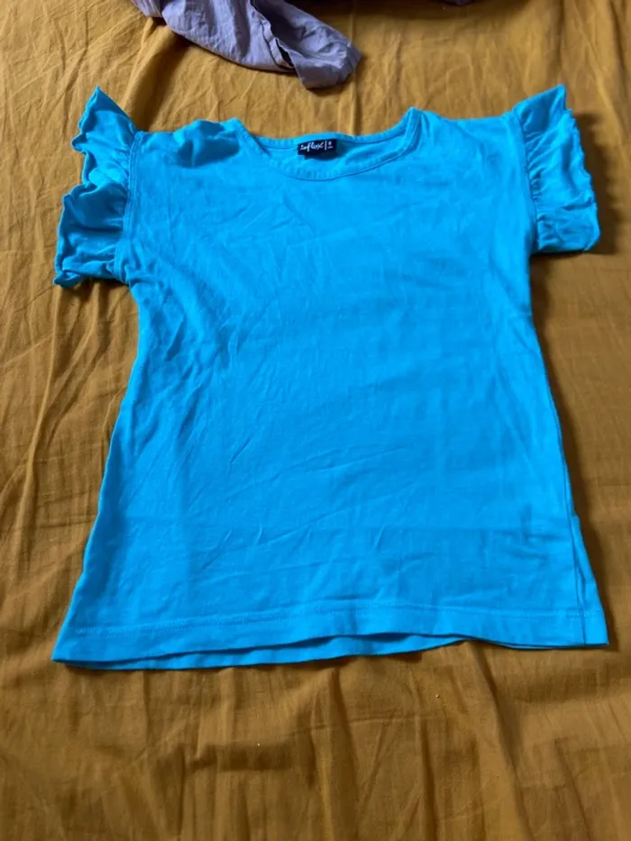 Maillot manches courtes bleu ciel