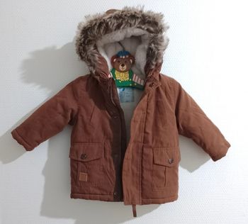Gemo gros manteau chaud fourré 12 mois