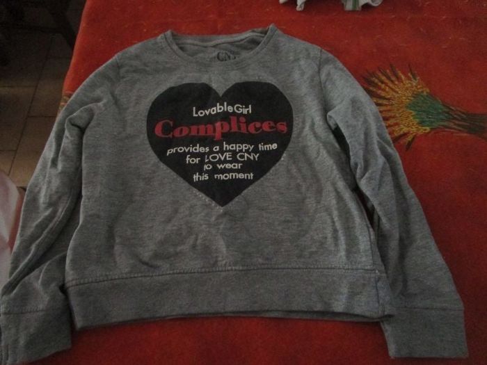 sweat complices girl 5 ans