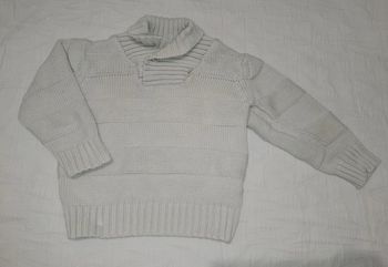 Obaïbi pull coton col beige