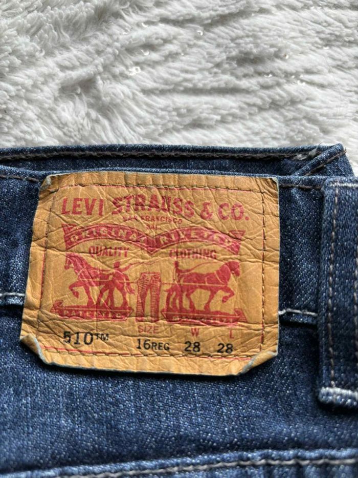 Jean Levi’s homme 510 Super Skinny W28 L28 M/38 Bleu foncé – Coupe Slim-Skinny - photo numéro 2