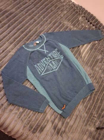 Très beau pull bleu I DO 6 ans