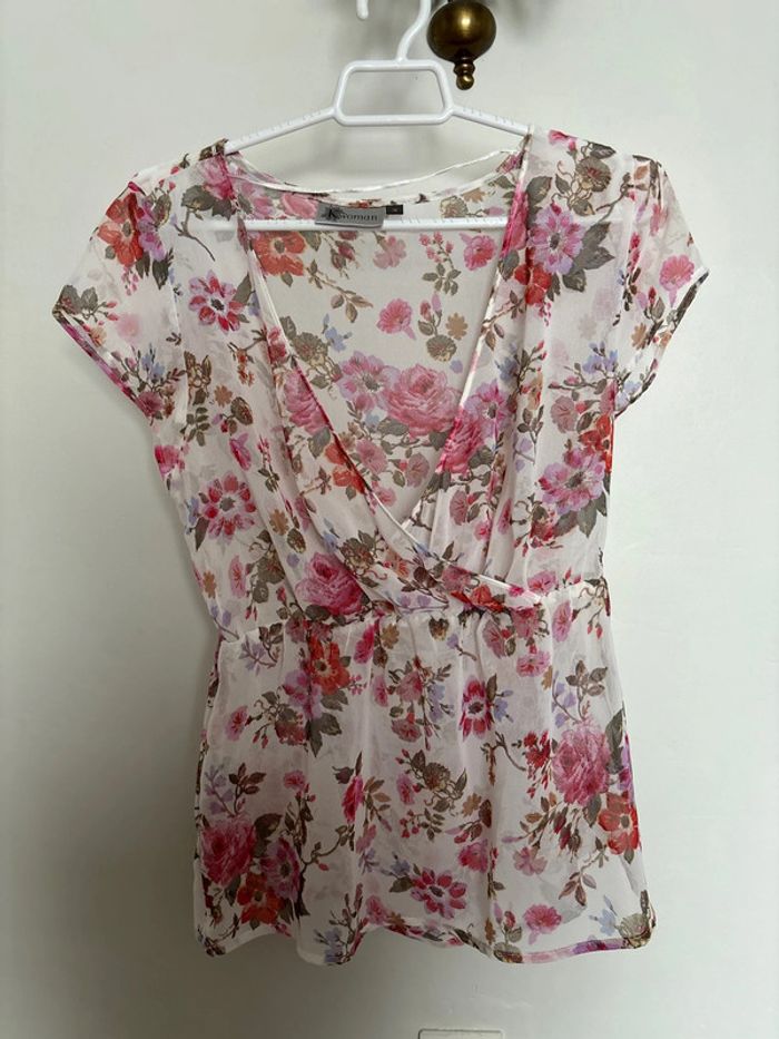 Blouse à fleurs