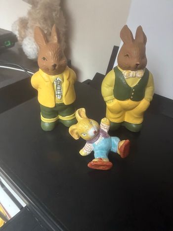 Lot de decos lapins 