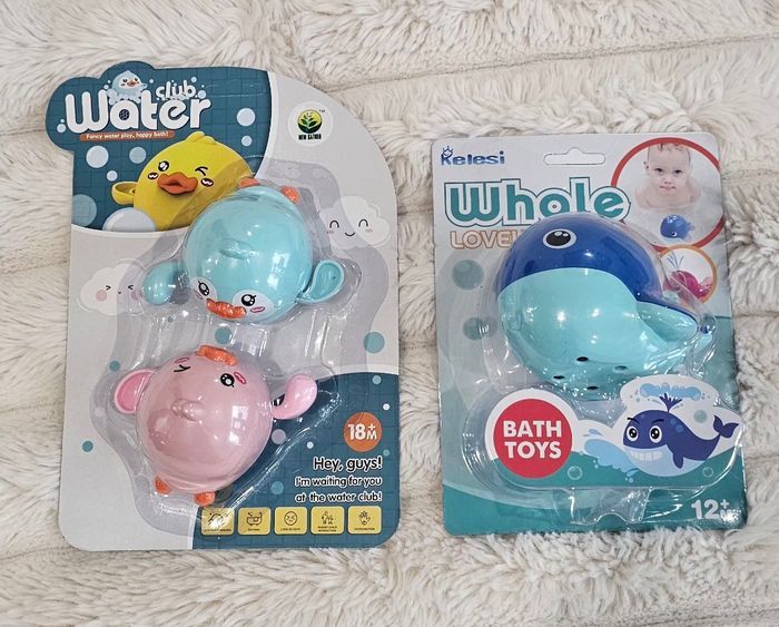 Lot de jouets de bain bébé – Neufs sous emballage - photo numéro 1