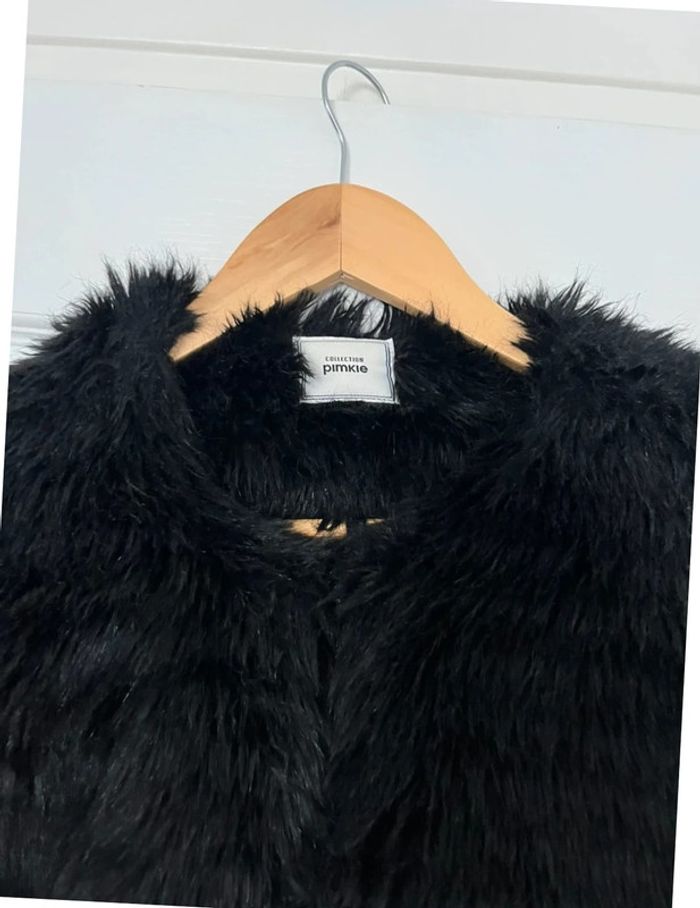 Veste en fausse fourrure noire - Pimkie - XS - photo numéro 4