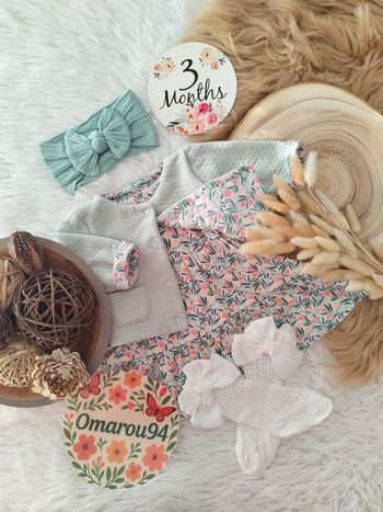 Ensemble obaïbi fille 3 mois 🎀