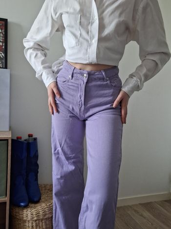Pantalon taille haute 