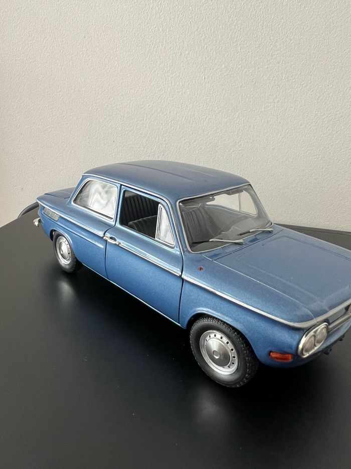 Voiture miniature Revell 1:18 – NSU TT bleue – Capot et portières ouvrants – Modèle de collection - photo numéro 7