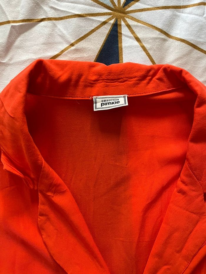 Chemise MC femme orange Pimkie taille S - photo numéro 2