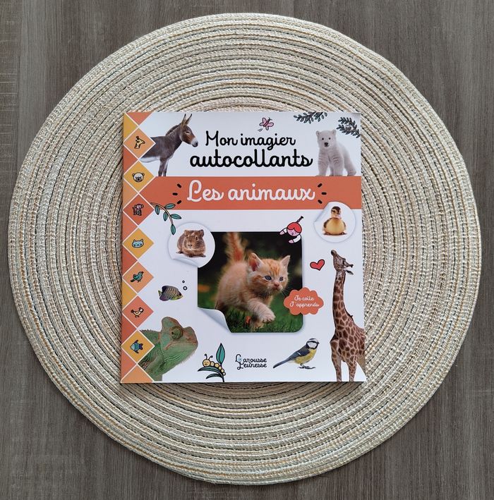 Mon imagier autocollant - Les animaux