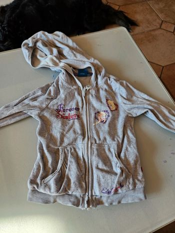 Gilet à capuche reine des neiges