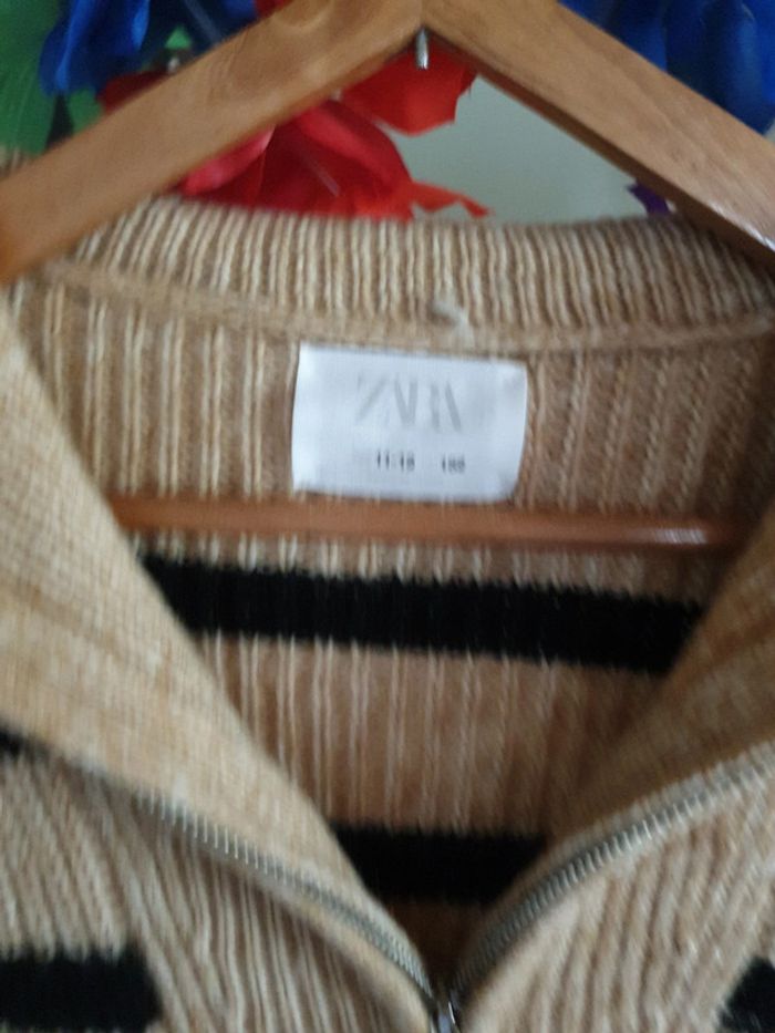 Pull rayé col montant fille - photo numéro 2