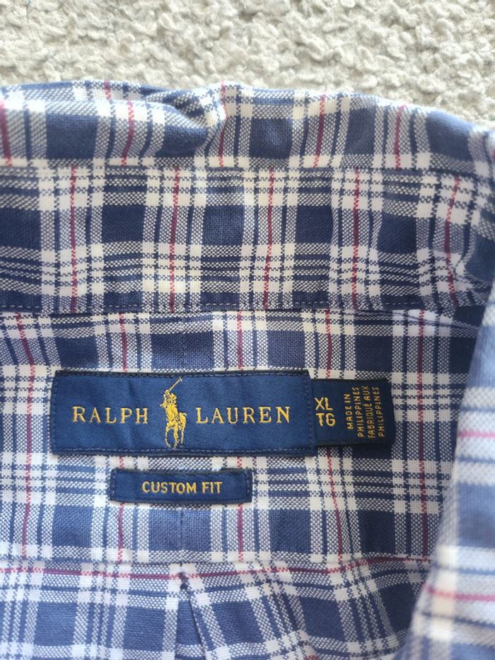 Chemise a carreaux Ralph lauren taille XL - photo numéro 4