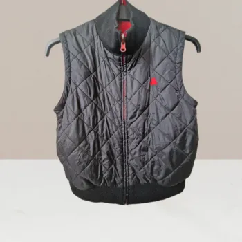 Doudoune sans manches noir & rouge - Lulu Castagnette - Taille 40/42