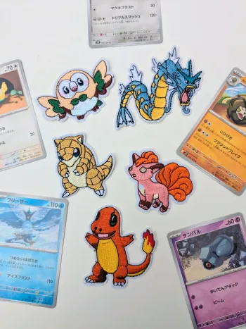 🌟 Customisation Pokémon – Patchs brodés thermocollants