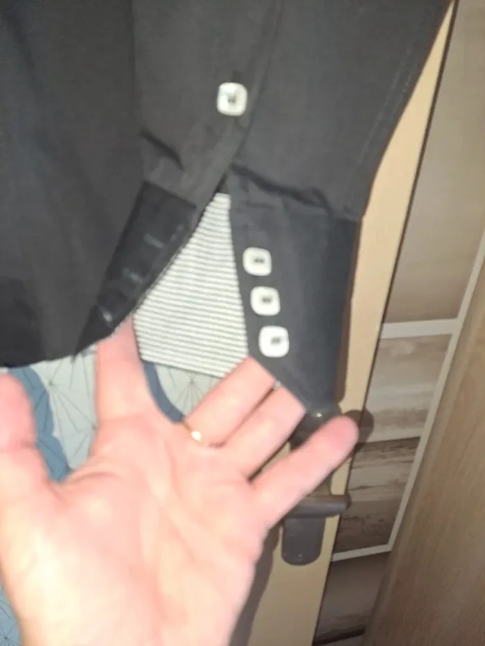 Chemise neuve homme noire Terance Kole L - photo numéro 2