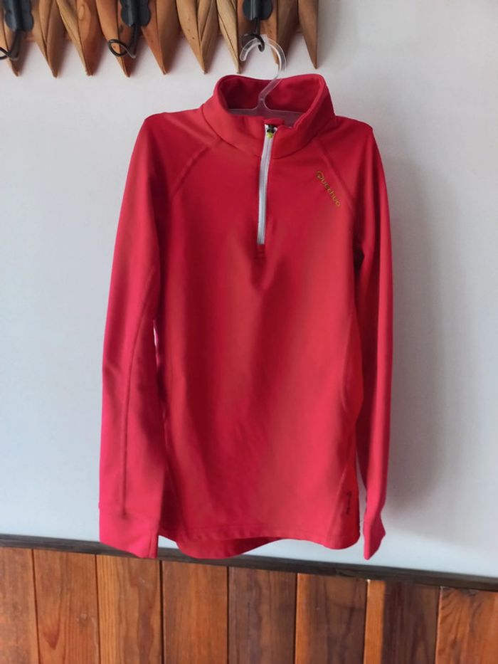 Sous pull rose quechua 10ans