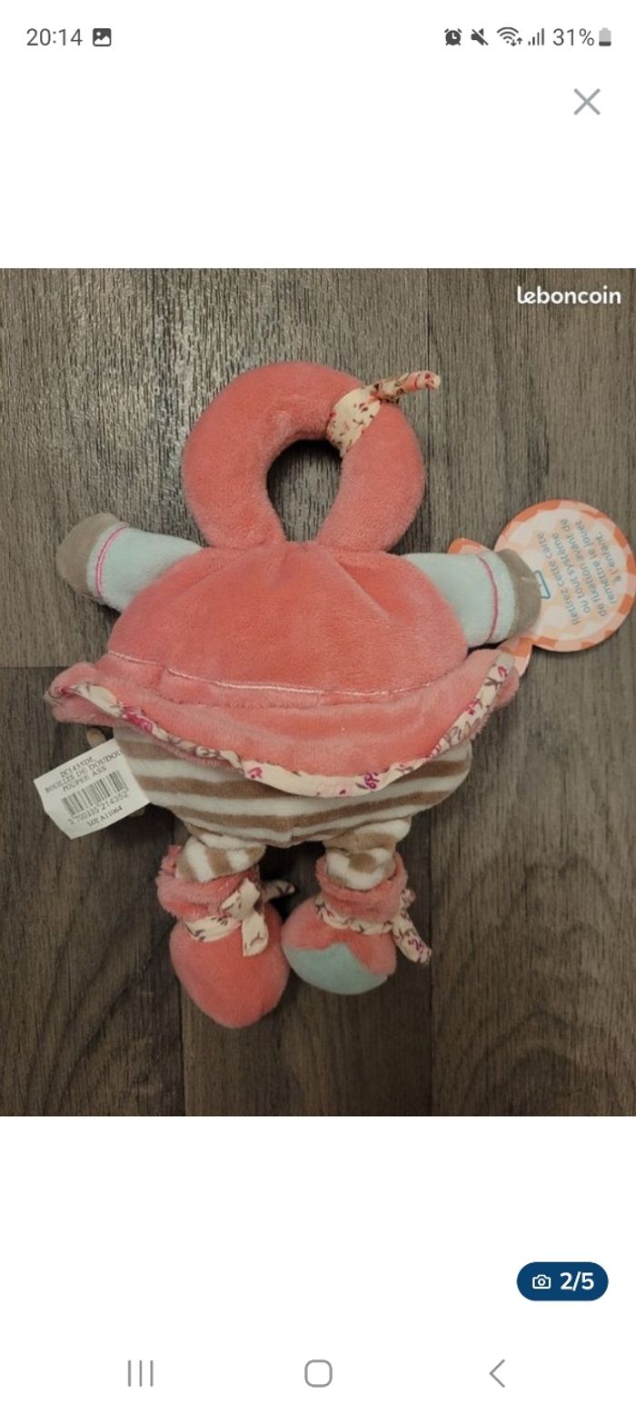 Peluche Hochet Doudou&Compagnie🎀 - photo numéro 2
