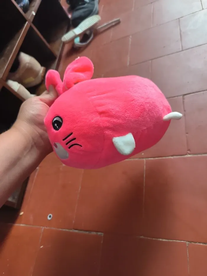 Peluche lapin rose - photo numéro 3