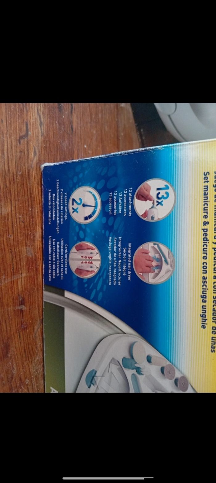 Set manucure et pédicure avec séchoir marque scholl - photo numéro 4